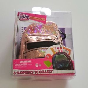 REAL Littles backpacks Rose Gold Glitter